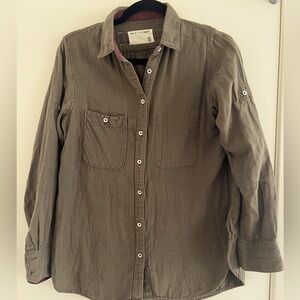 Rag & bone womens button up shirt green size small